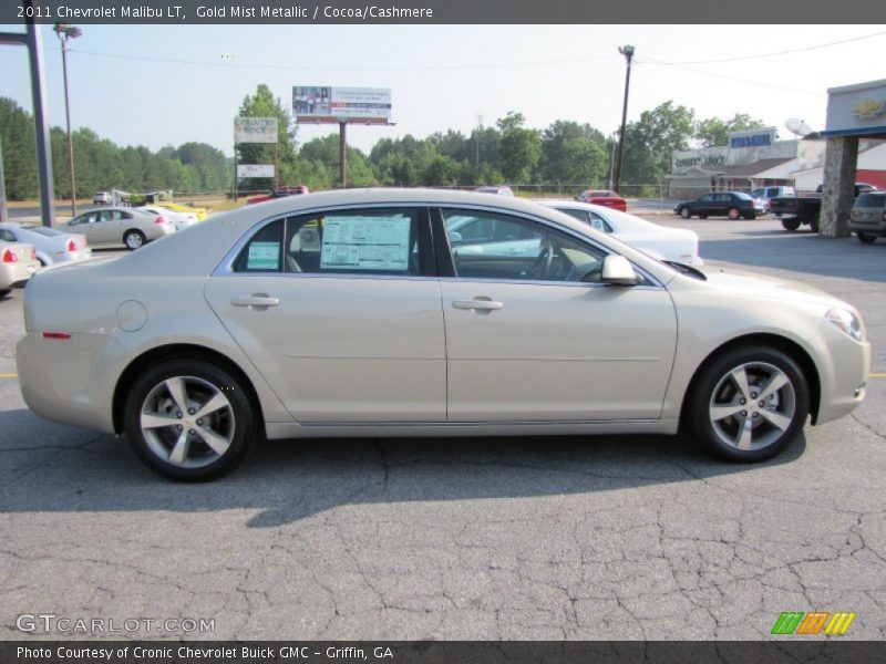 Gold Mist Metallic / Cocoa/Cashmere 2011 Chevrolet Malibu LT