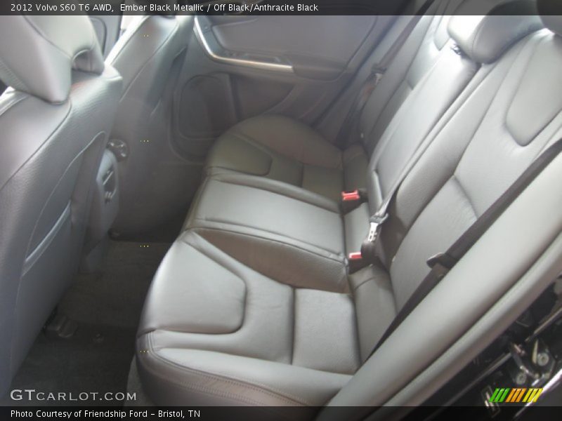  2012 S60 T6 AWD Off Black/Anthracite Black Interior