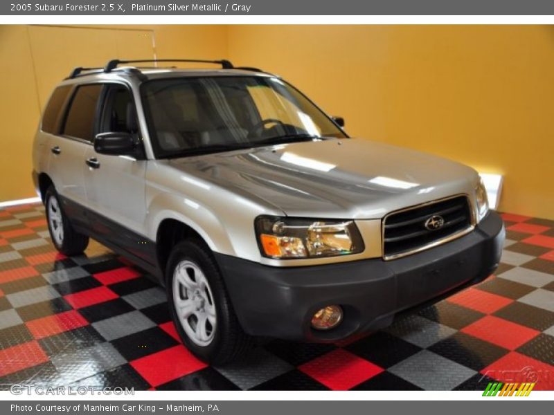 Platinum Silver Metallic / Gray 2005 Subaru Forester 2.5 X