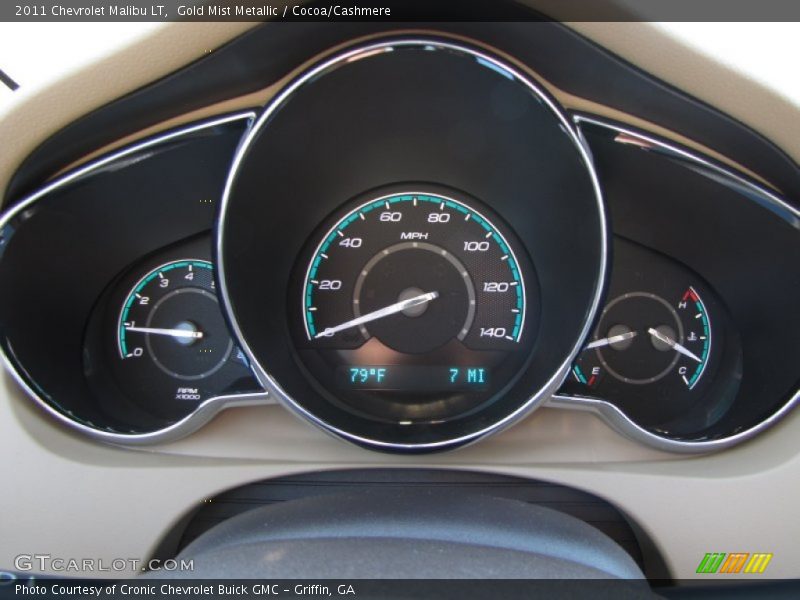 Gold Mist Metallic / Cocoa/Cashmere 2011 Chevrolet Malibu LT