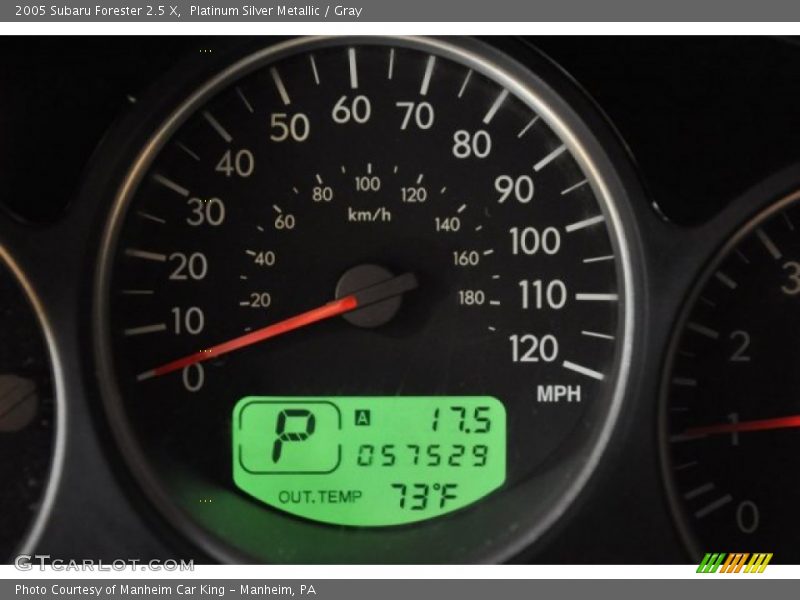 Platinum Silver Metallic / Gray 2005 Subaru Forester 2.5 X