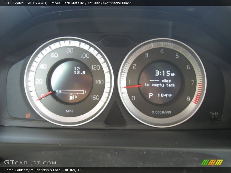  2012 S60 T6 AWD T6 AWD Gauges