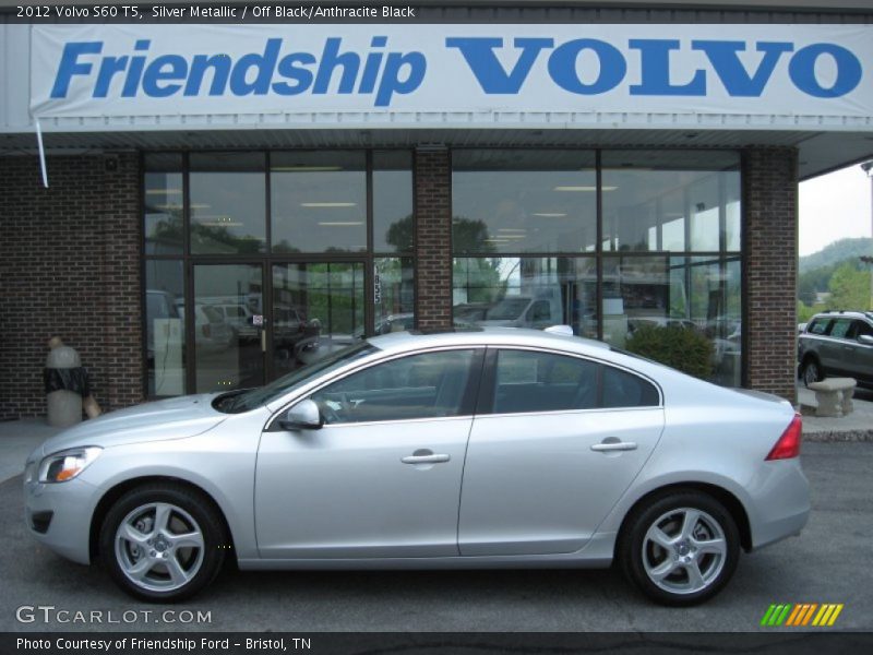 Silver Metallic / Off Black/Anthracite Black 2012 Volvo S60 T5