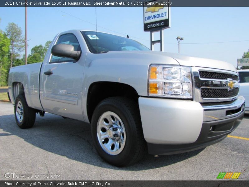 Sheer Silver Metallic / Light Titanium/Ebony 2011 Chevrolet Silverado 1500 LT Regular Cab