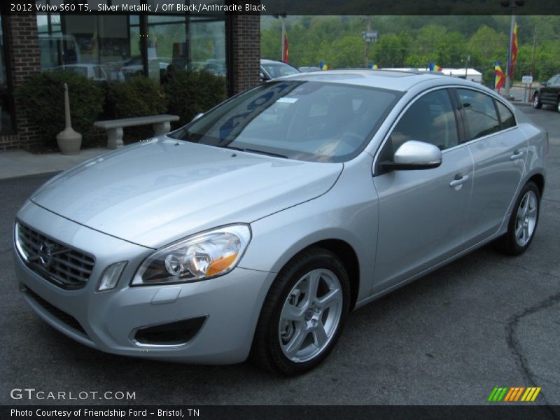 Silver Metallic / Off Black/Anthracite Black 2012 Volvo S60 T5