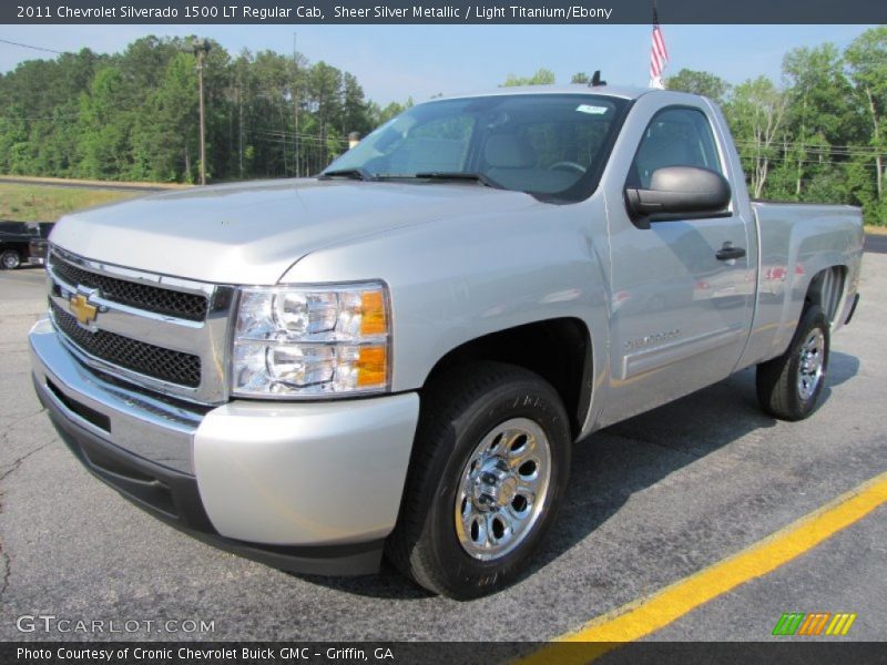 Sheer Silver Metallic / Light Titanium/Ebony 2011 Chevrolet Silverado 1500 LT Regular Cab