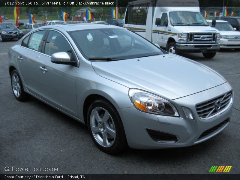 Silver Metallic / Off Black/Anthracite Black 2012 Volvo S60 T5