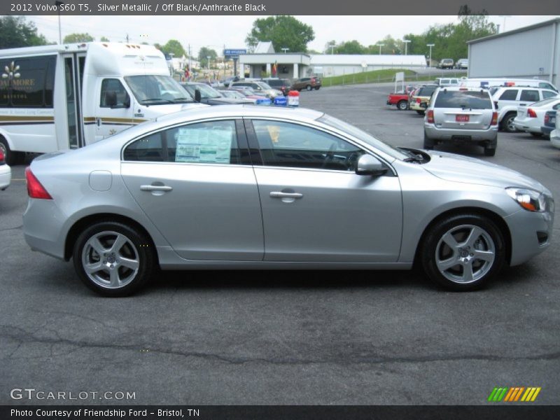 Silver Metallic / Off Black/Anthracite Black 2012 Volvo S60 T5