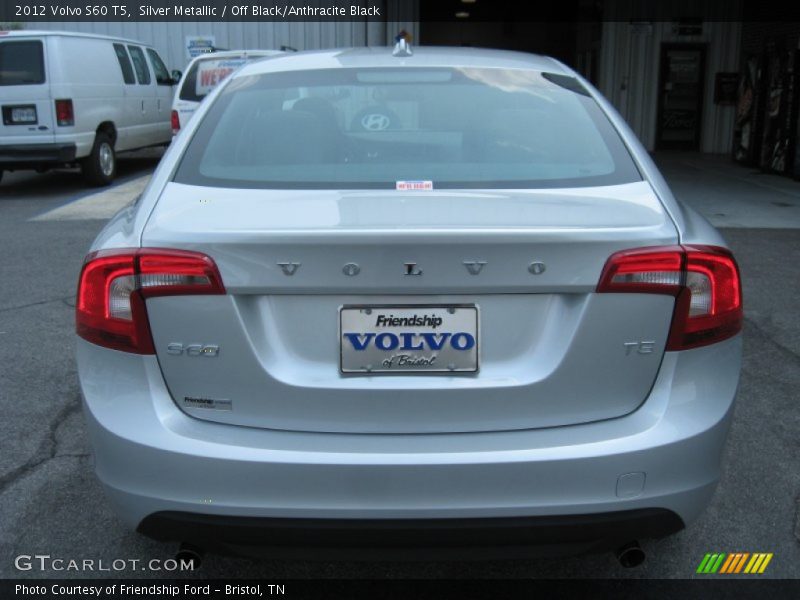 Silver Metallic / Off Black/Anthracite Black 2012 Volvo S60 T5