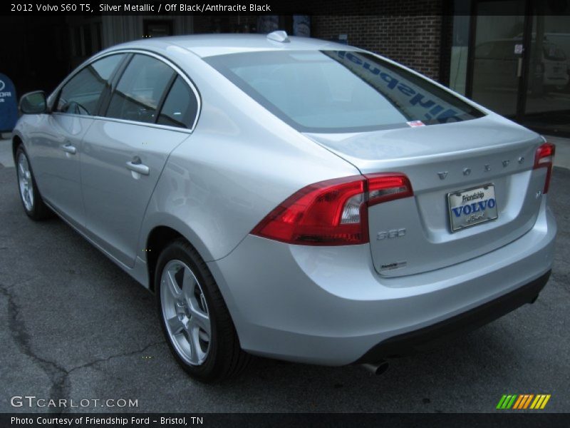 Silver Metallic / Off Black/Anthracite Black 2012 Volvo S60 T5