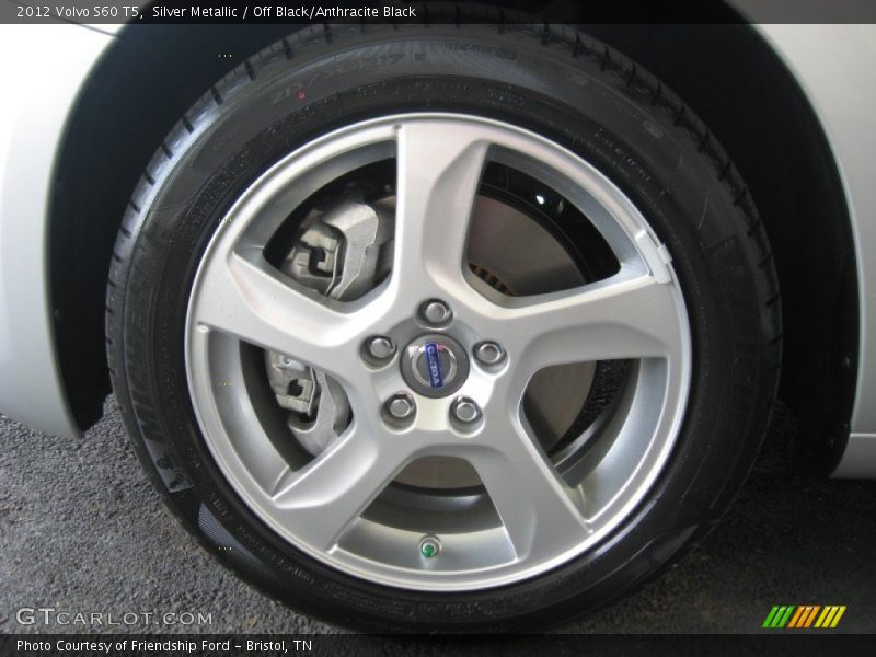 Silver Metallic / Off Black/Anthracite Black 2012 Volvo S60 T5