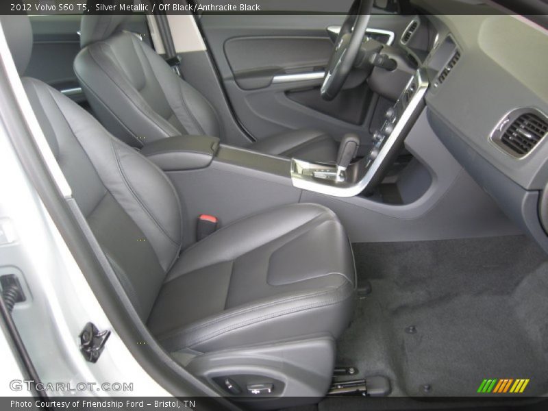 Silver Metallic / Off Black/Anthracite Black 2012 Volvo S60 T5