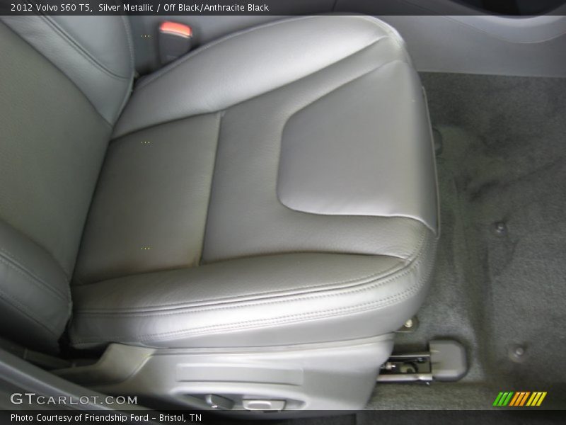 Silver Metallic / Off Black/Anthracite Black 2012 Volvo S60 T5