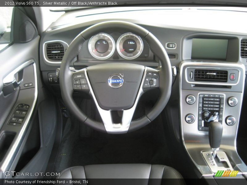 Silver Metallic / Off Black/Anthracite Black 2012 Volvo S60 T5
