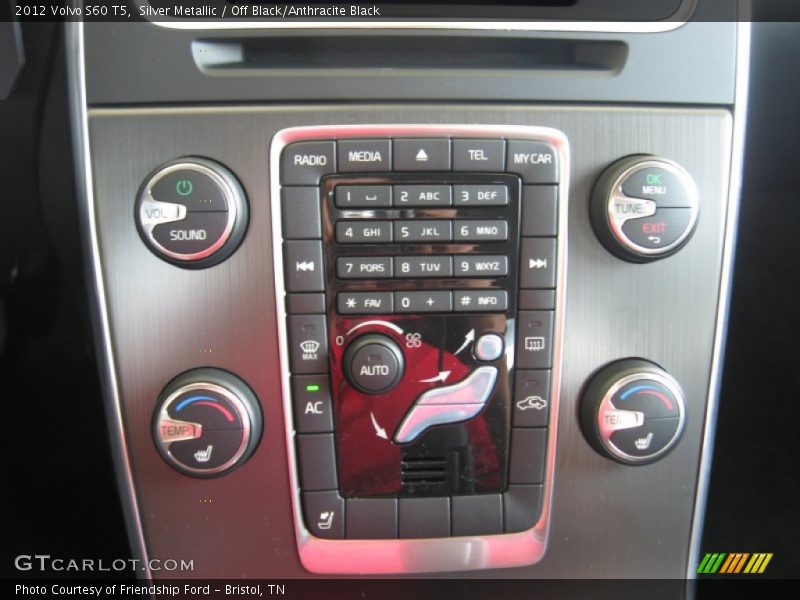 Silver Metallic / Off Black/Anthracite Black 2012 Volvo S60 T5