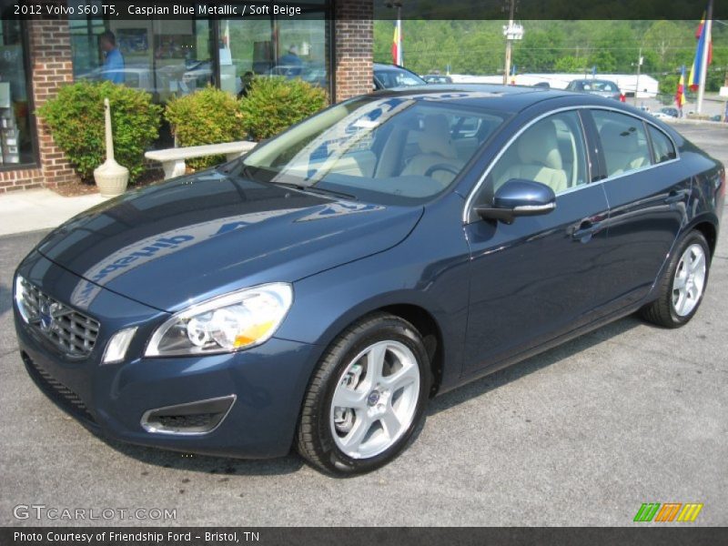 Caspian Blue Metallic / Soft Beige 2012 Volvo S60 T5
