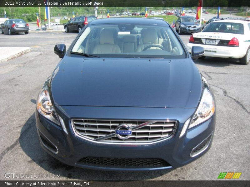 Caspian Blue Metallic / Soft Beige 2012 Volvo S60 T5