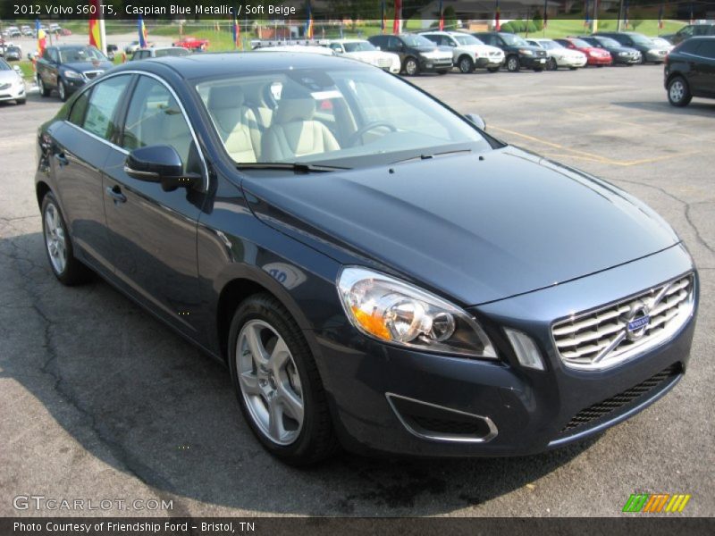 Caspian Blue Metallic / Soft Beige 2012 Volvo S60 T5