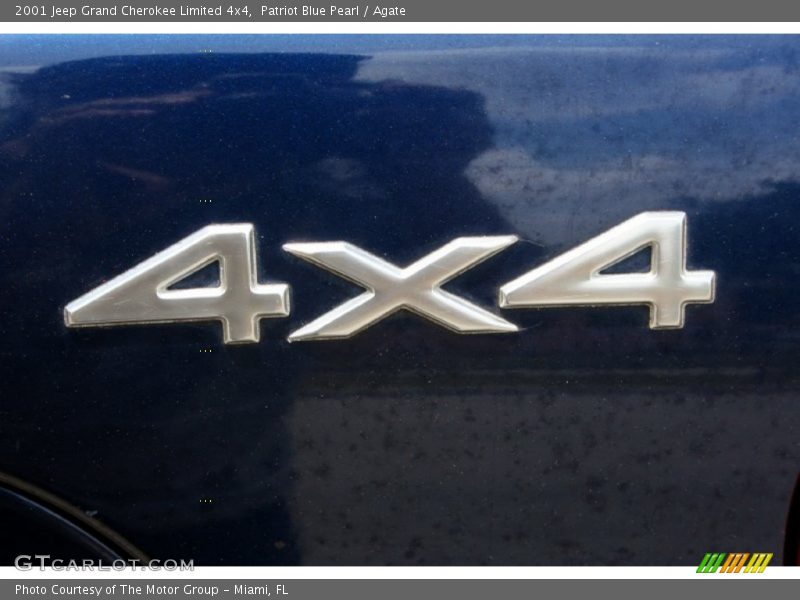 Patriot Blue Pearl / Agate 2001 Jeep Grand Cherokee Limited 4x4