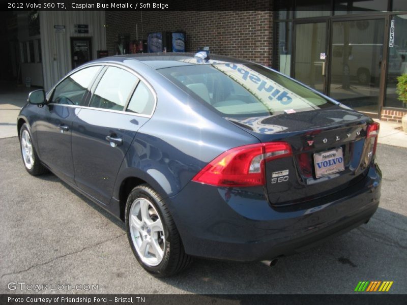 Caspian Blue Metallic / Soft Beige 2012 Volvo S60 T5