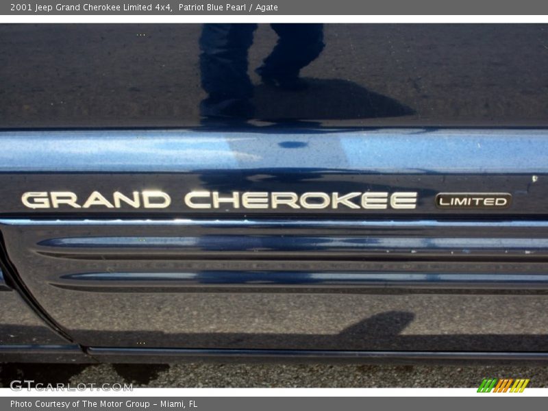 Patriot Blue Pearl / Agate 2001 Jeep Grand Cherokee Limited 4x4