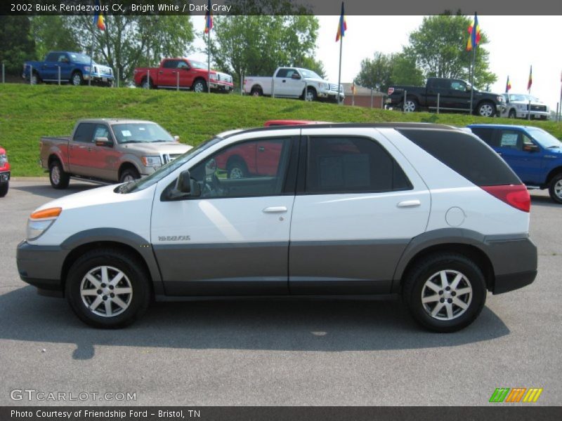 Bright White / Dark Gray 2002 Buick Rendezvous CX