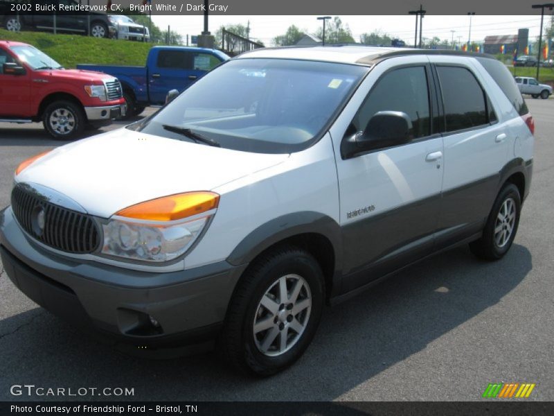 Bright White / Dark Gray 2002 Buick Rendezvous CX