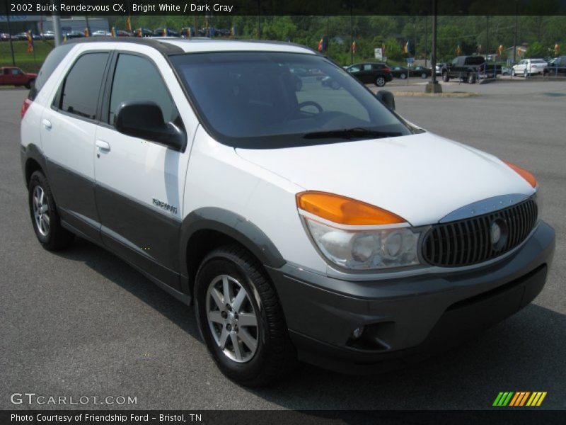 Bright White / Dark Gray 2002 Buick Rendezvous CX
