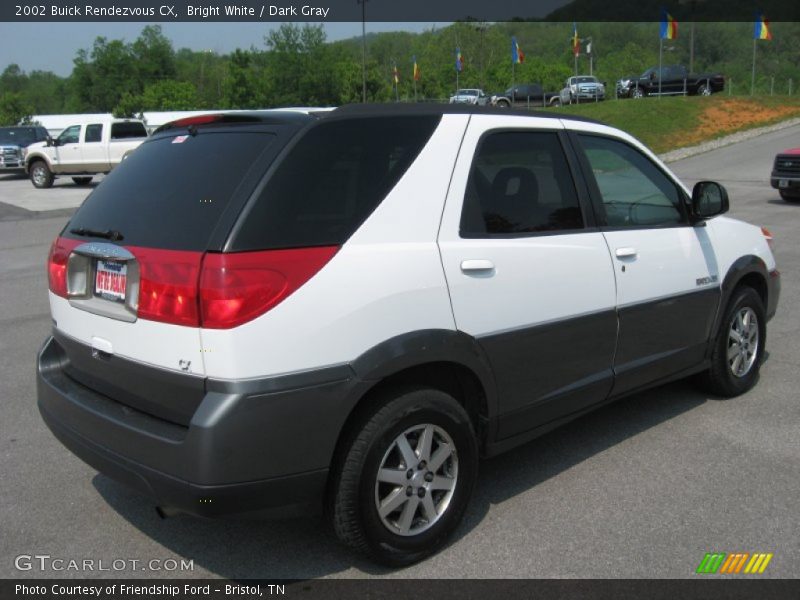 Bright White / Dark Gray 2002 Buick Rendezvous CX