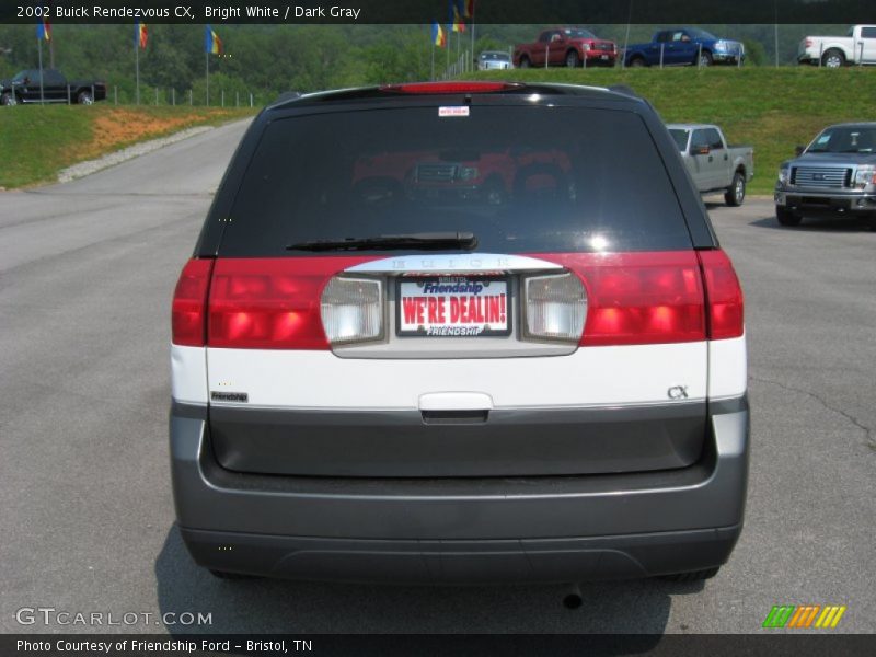 Bright White / Dark Gray 2002 Buick Rendezvous CX