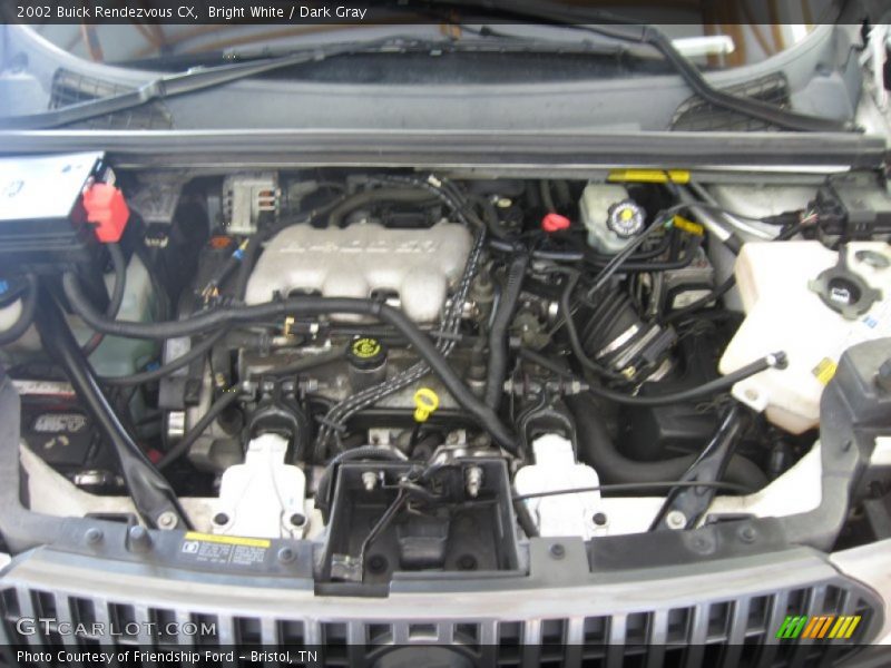 Bright White / Dark Gray 2002 Buick Rendezvous CX