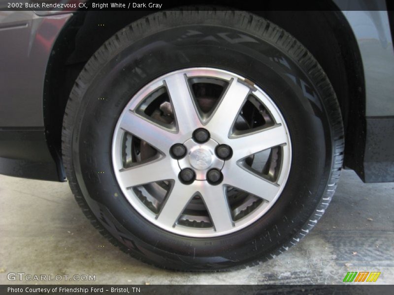 Bright White / Dark Gray 2002 Buick Rendezvous CX