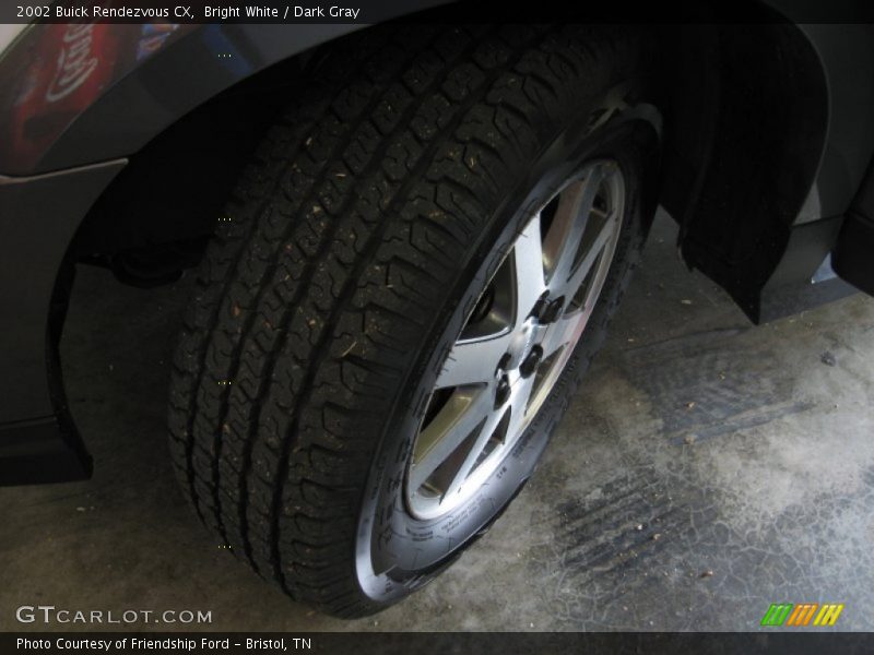 Bright White / Dark Gray 2002 Buick Rendezvous CX