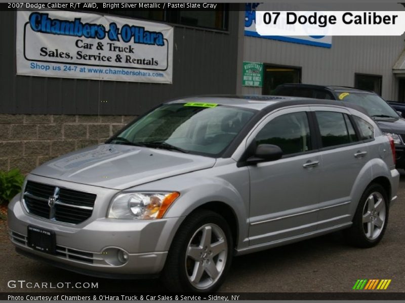 Bright Silver Metallic / Pastel Slate Gray 2007 Dodge Caliber R/T AWD