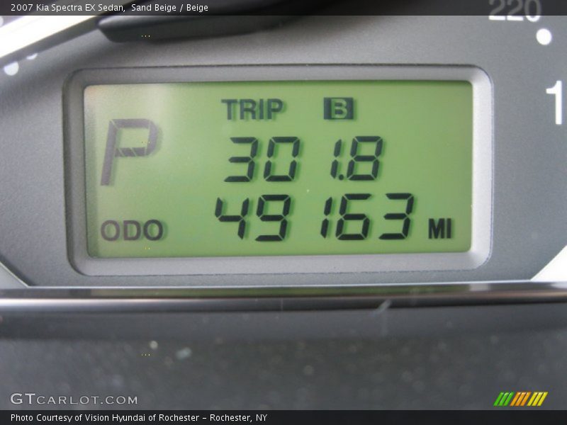 Sand Beige / Beige 2007 Kia Spectra EX Sedan