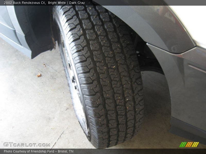 Bright White / Dark Gray 2002 Buick Rendezvous CX