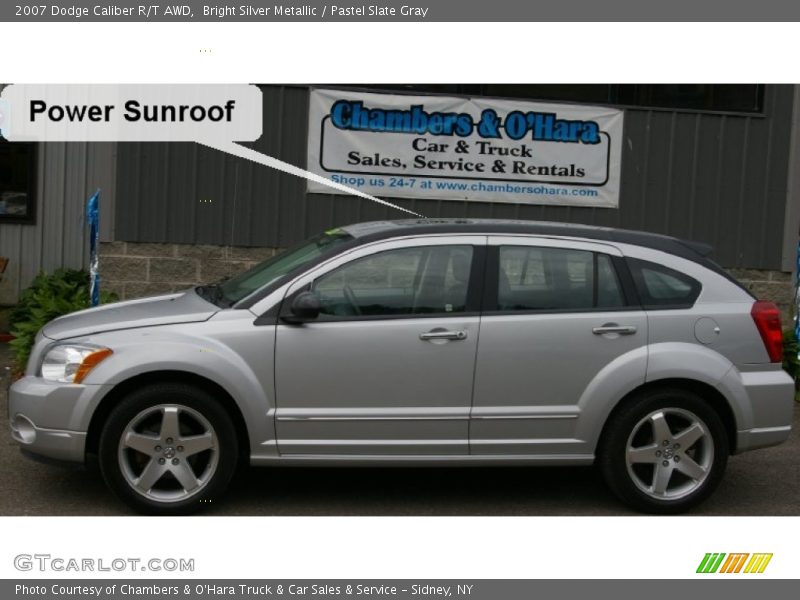 Bright Silver Metallic / Pastel Slate Gray 2007 Dodge Caliber R/T AWD
