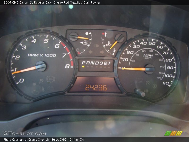  2006 Canyon SL Regular Cab SL Regular Cab Gauges