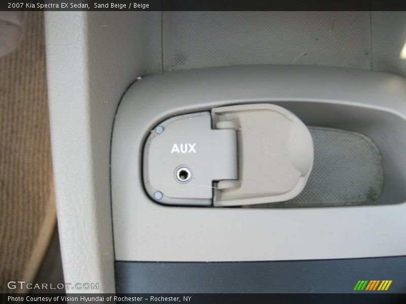 Sand Beige / Beige 2007 Kia Spectra EX Sedan