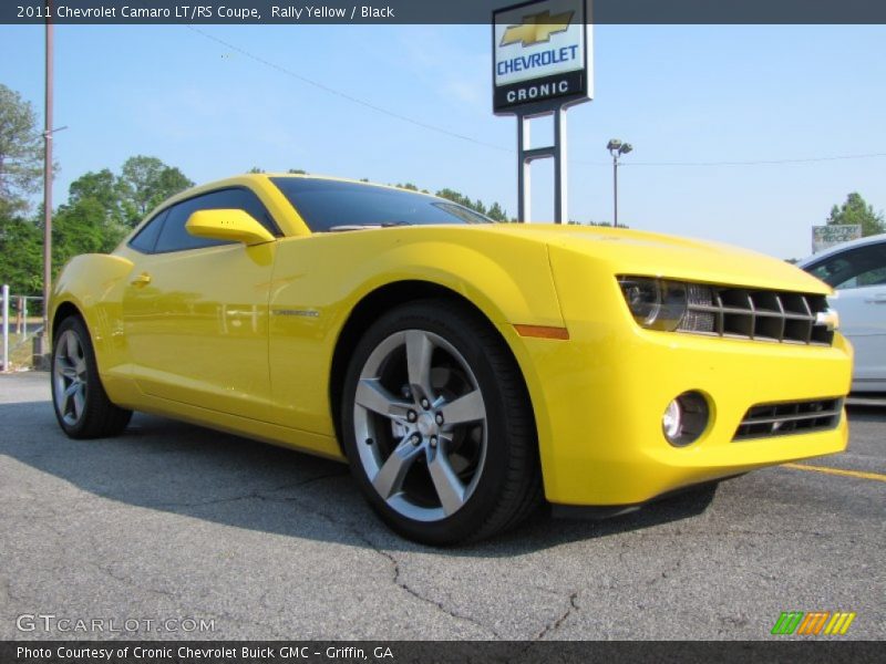 Rally Yellow / Black 2011 Chevrolet Camaro LT/RS Coupe