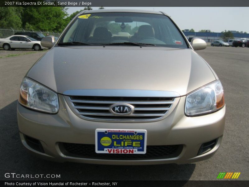 Sand Beige / Beige 2007 Kia Spectra EX Sedan
