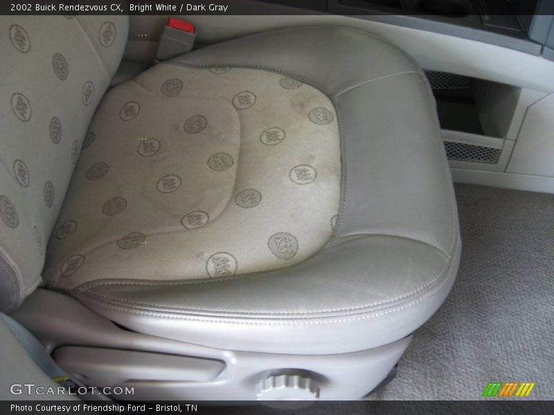 Bright White / Dark Gray 2002 Buick Rendezvous CX