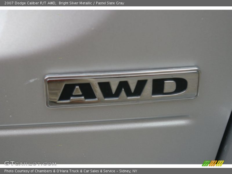 Bright Silver Metallic / Pastel Slate Gray 2007 Dodge Caliber R/T AWD