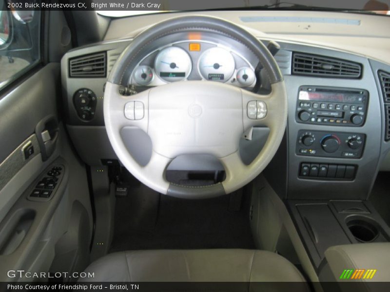 Bright White / Dark Gray 2002 Buick Rendezvous CX
