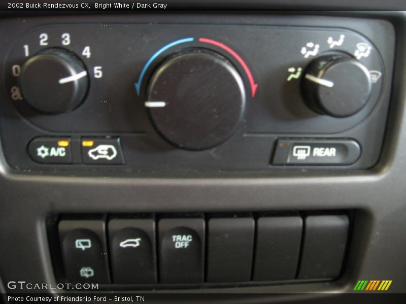 Bright White / Dark Gray 2002 Buick Rendezvous CX