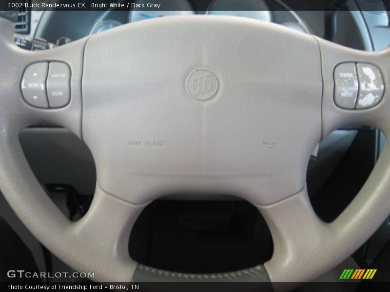 Bright White / Dark Gray 2002 Buick Rendezvous CX
