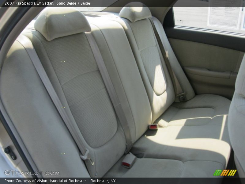 Sand Beige / Beige 2007 Kia Spectra EX Sedan