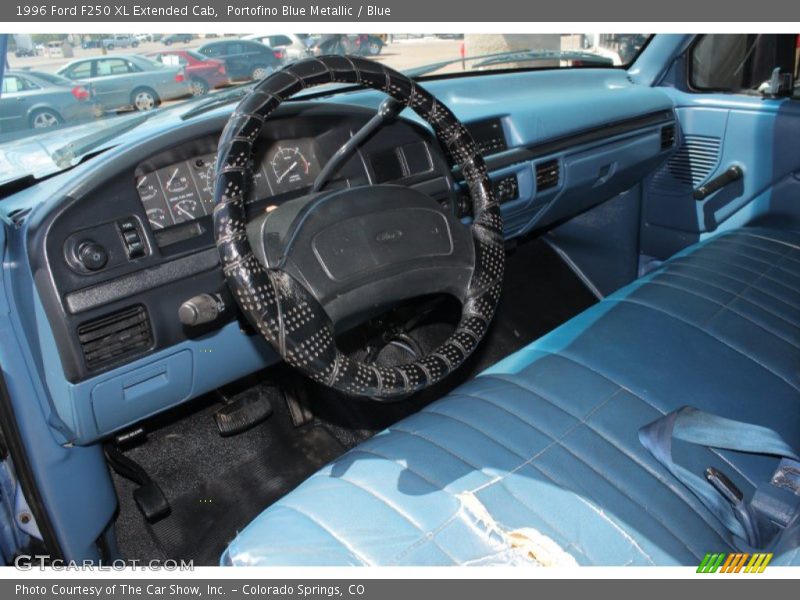  1996 F250 XL Extended Cab Blue Interior