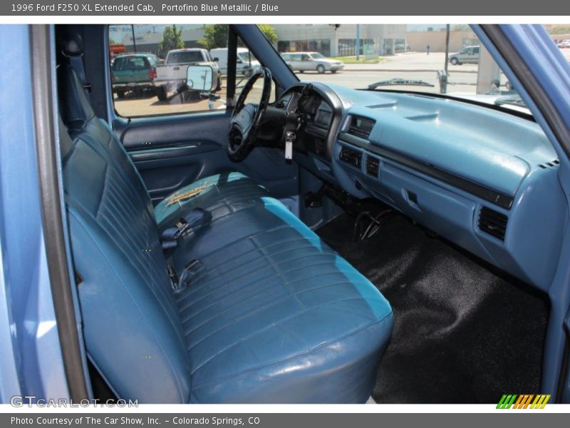  1996 F250 XL Extended Cab Blue Interior