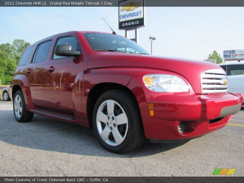 Crystal Red Metallic Tintcoat / Gray 2011 Chevrolet HHR LS